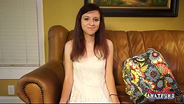 Skinny Brunette Katie Walls Sloppy Deepthroat