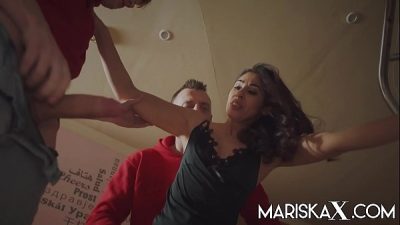 Skinny Indian Milf Lets Two Guys Punish Her Tight Fuck