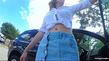 Skye Blue Pantyless Outdoor Up The Skirt Hd