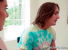 Stepson Pussy Licking Busty Stepmom Before Face