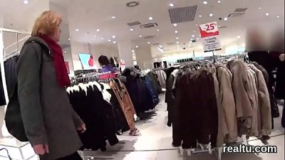 Stunning Czech Kitten Was Teased In The Mall And Poked