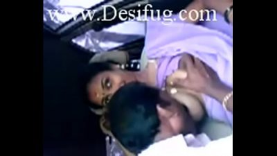 Tamil Aunty In Car