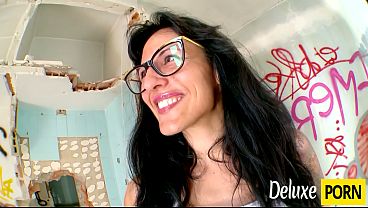 Tattooed Nerdy Babe Gets Banged In An Abandoned