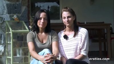 Two Teen All Natural Lesbians Outside