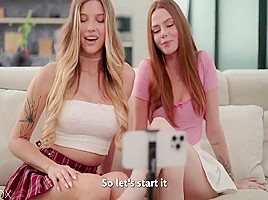 Virgin Lesbians Kiss For Tips Live Stream Tasks Get