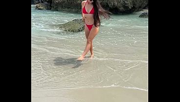 Welcome To Paradise Hottie On The Beach