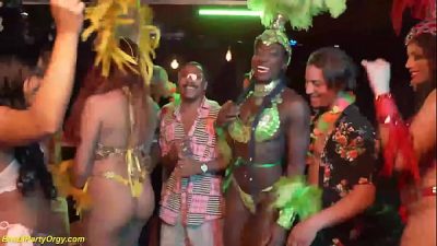 Wild Brazilian Samba Dancers Deep Fingered And Rough