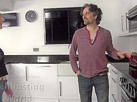 Crushing His Beans Ballbusting