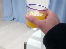 HUNT4K. Slutty lesbian couple’s fun was interrupted by their landlord’s cock