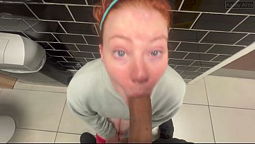 I Love Worshipping Cock And Swallowing Cum In A Public
