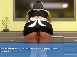Lily Of The Valley Naughty Housemaid With A Butt Plug