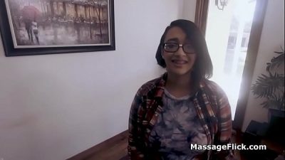 Masseurs Big Cock Pleased By Big Tit Client On Leaked