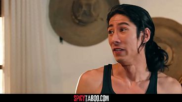 Stepbrothers fuck their secretive stripper stepmom
