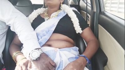 Bhabi car sex. Telugu dirty talks.