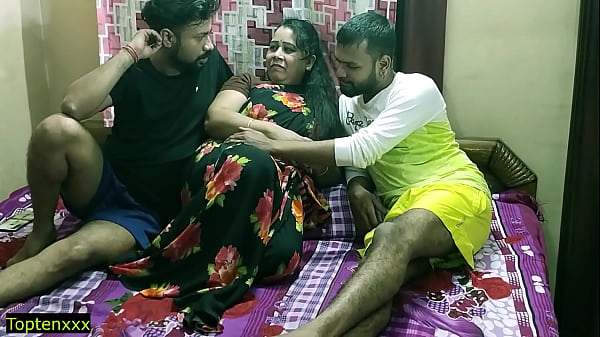 Indian Hot Randi Bhabhi Fucking With Two Devor Amazing