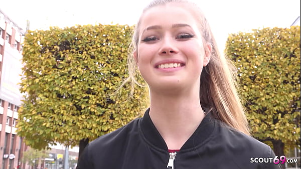 German Scout Petite Teen With Pigtail Talk To Casting